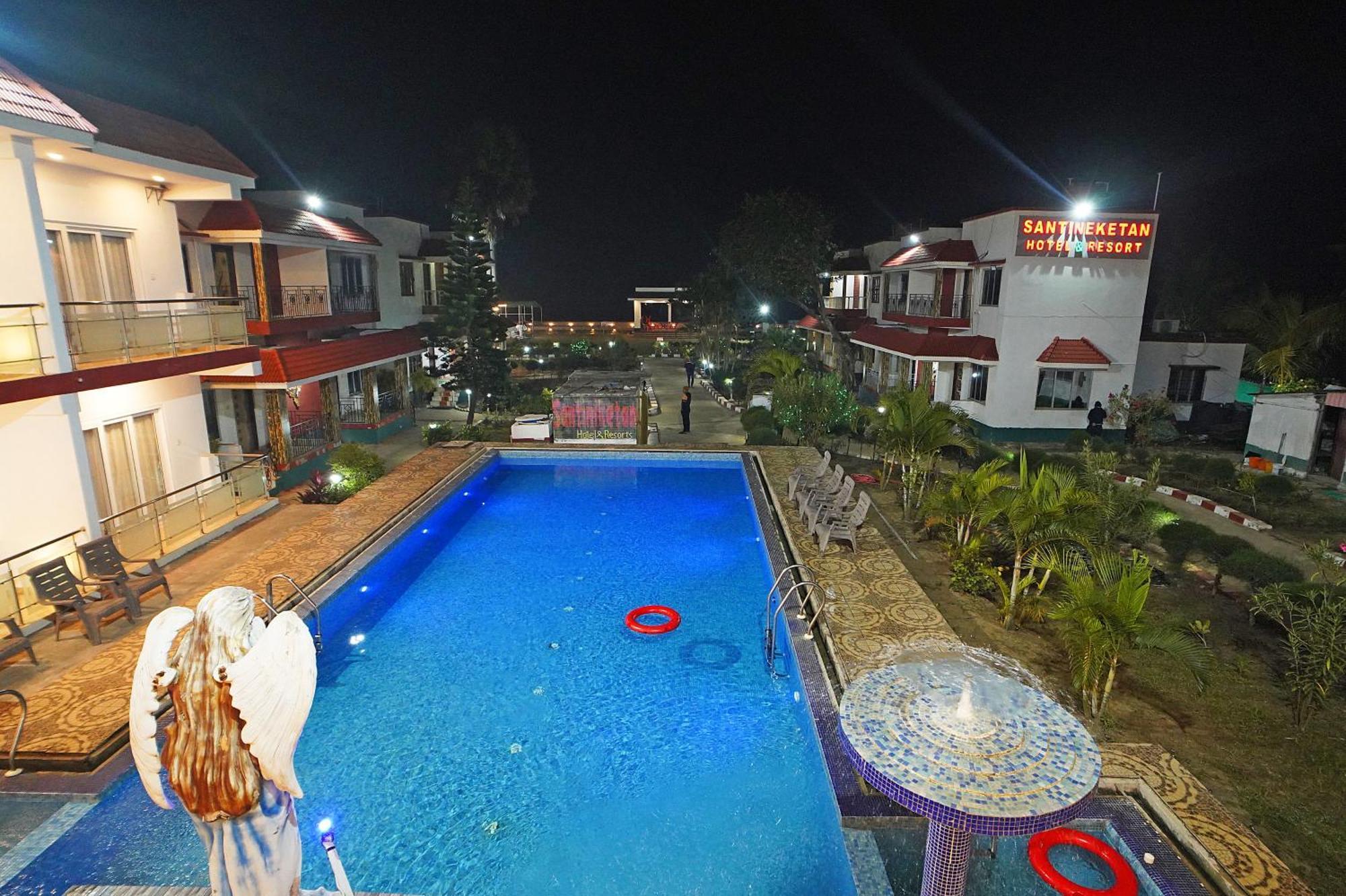 Santiniketan Hotel And Resort !! On Beach Family Resort !! ماندارموني المظهر الخارجي الصورة